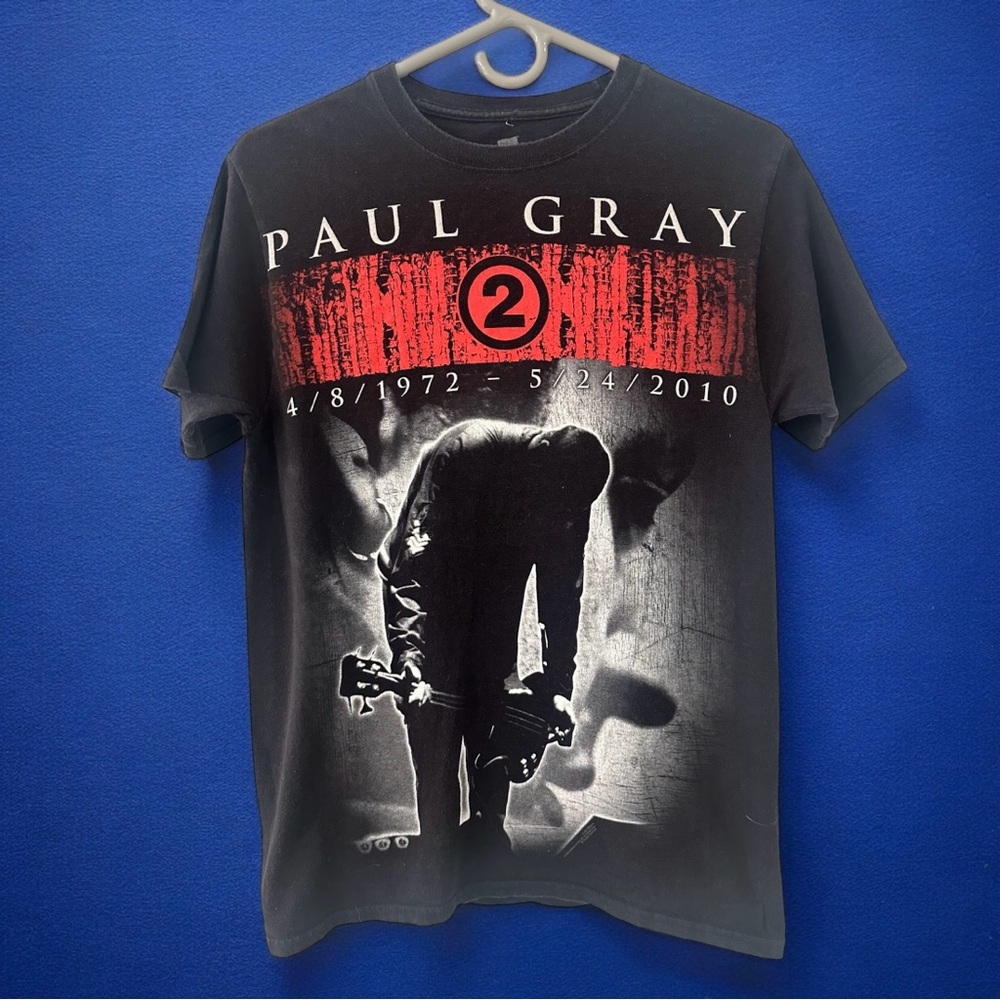 Slipknot 2011 Paul Gray Tribute T-Shirt. Size Small